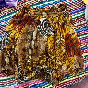 Animal Print Women's Blouse